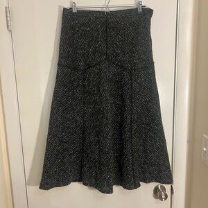 Damart gray a line midi skirt